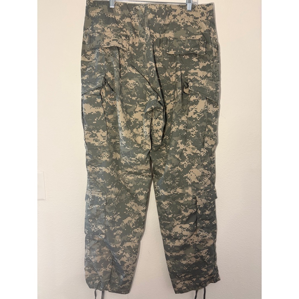 US Army ACU Digital Camo Cargo Pants Sz L Long UCP Tactical Trousers 35-39 Waist - Picture 2 of 11